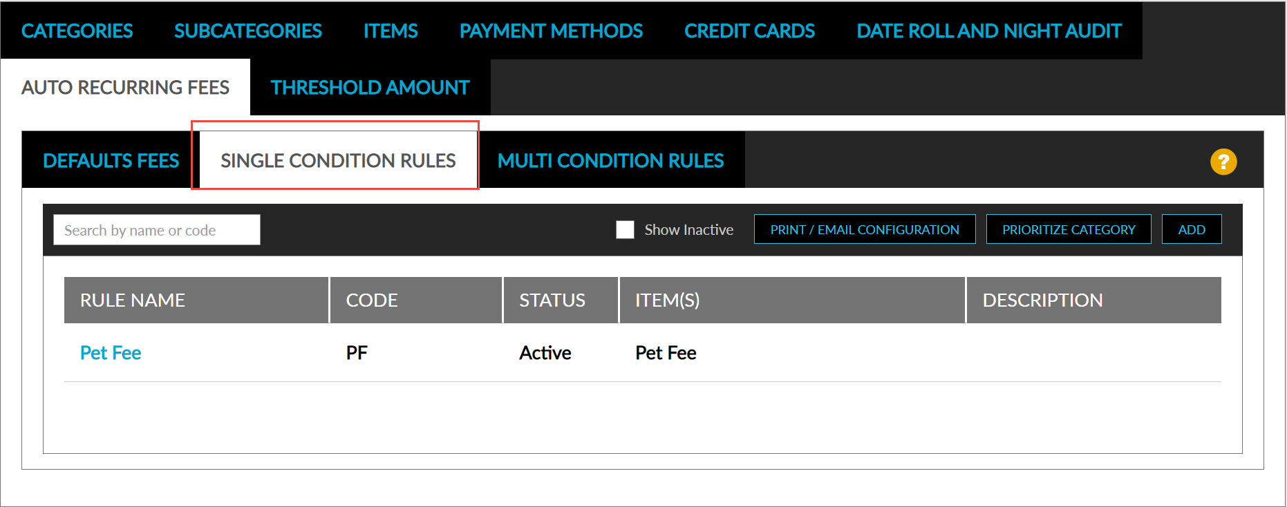 Auto Recurring Charges
