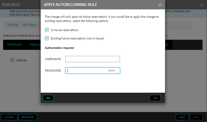 Auto Recurring Charges