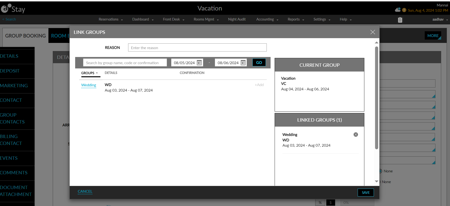 Ability to Link Groups
