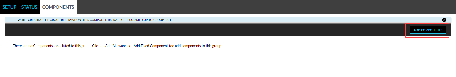 Adding Group Components