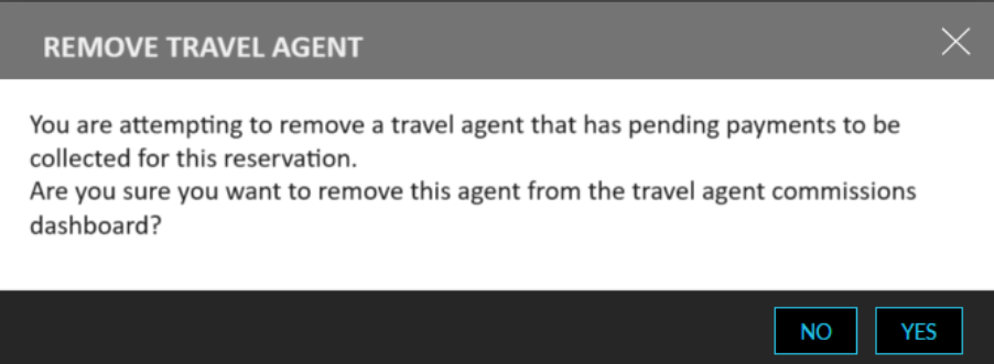 Remove Travel Agent Profile from Departed Reservations